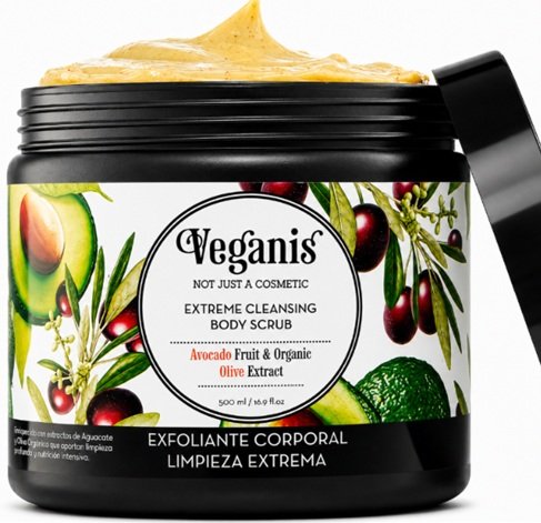 Exfoliante Corporal Limpieza extrema Palta y Extracto Orgánico de Oliva
